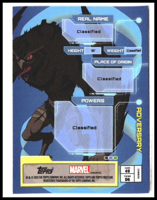 Adversary #49 2025 Topps Finest X-Men '97