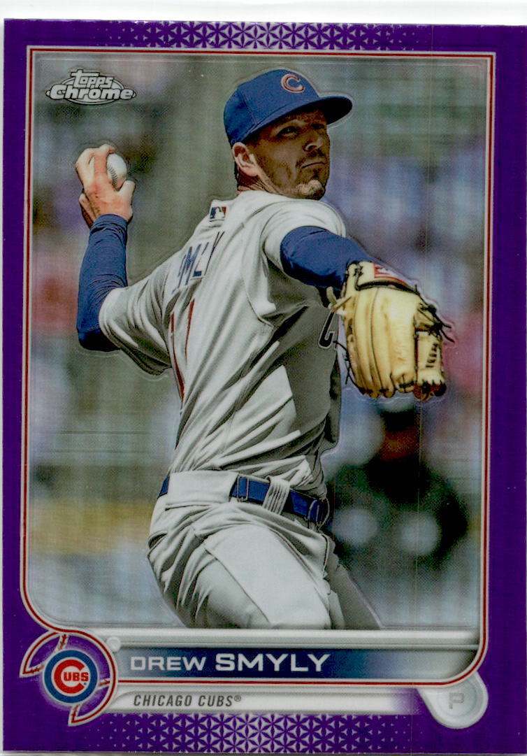 2022 Topps Chrome Update Purple Refractor #USC66 Drew Smyly Chicago Cubs
