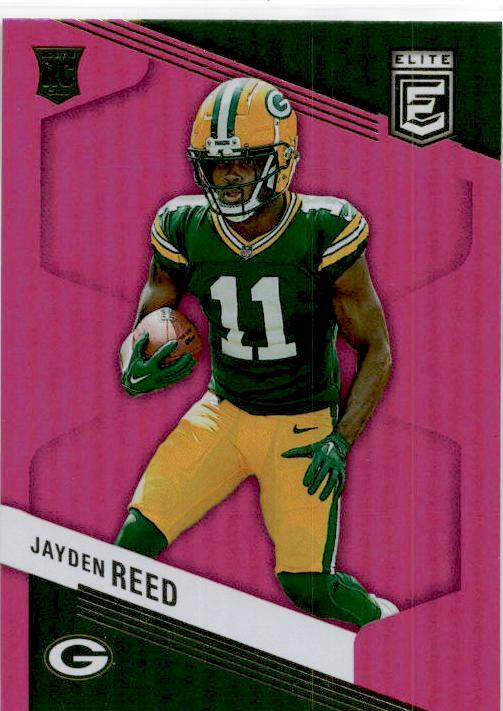 2023 Donruss Elite Pink #153 Jayden Reed Rookie Green Bay Packers