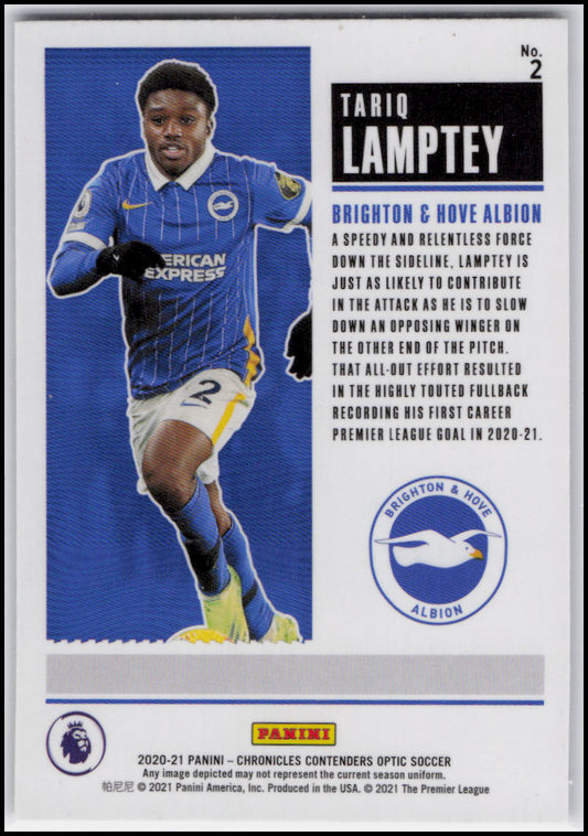 2020-21 Panini Chronicles - Contenders Optic Rookie Ticket Premier League Tariq