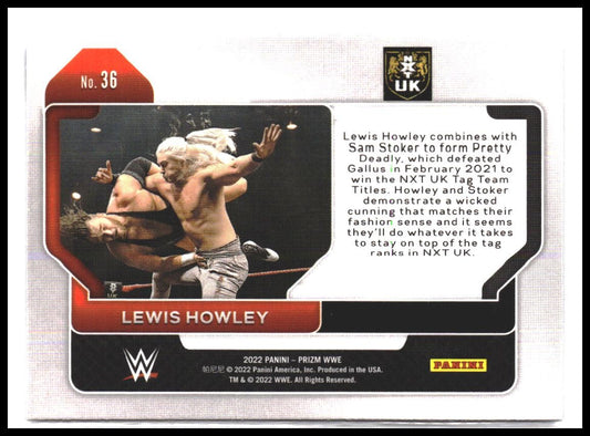 Lewis Howley #36 2022 Panini Prizm WWE Rookie RC