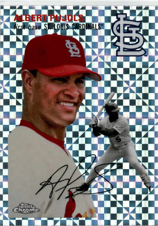 2023 Topps Chrome Platinum Anniversary XFractor #359 Albert Pujols St. Louis