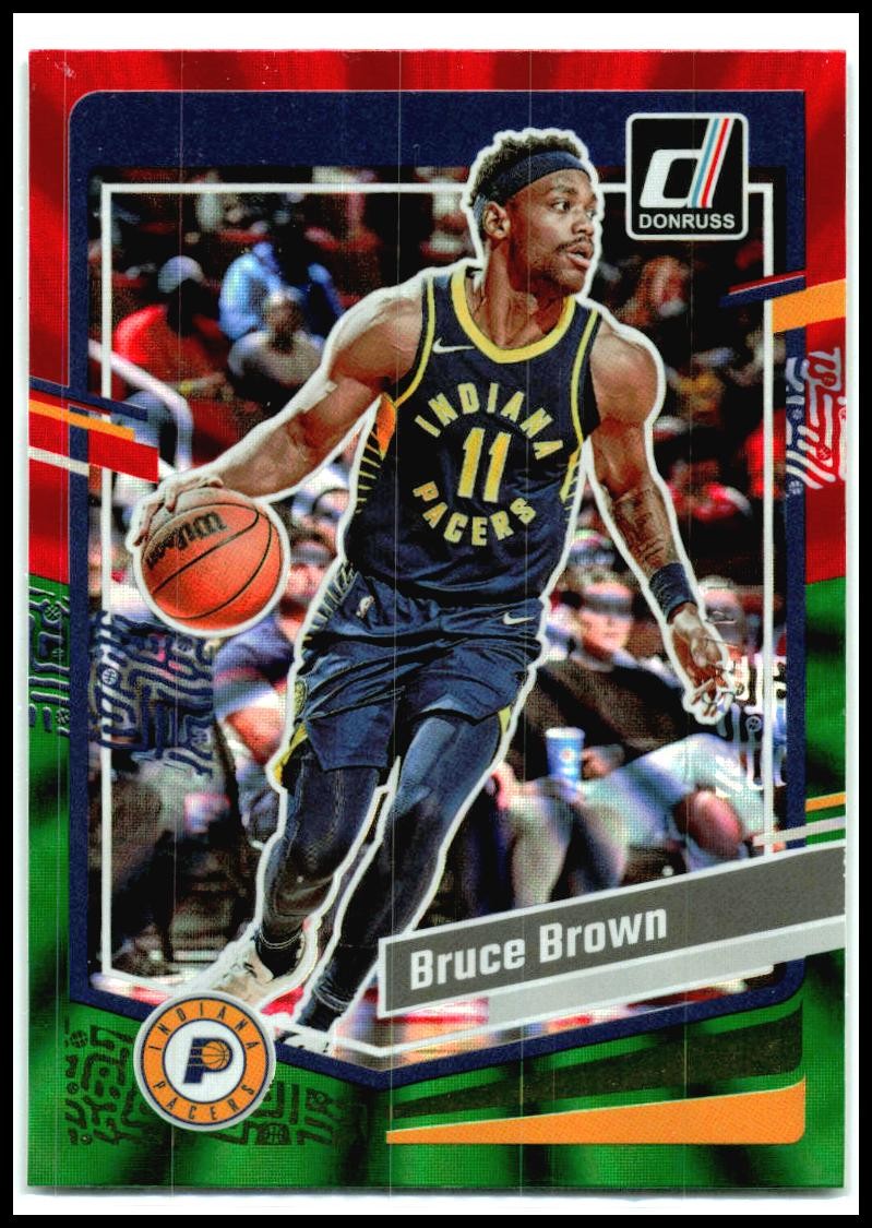 2023-24 Donruss Red and Gold Laser Holo #183 Bruce Brown Indiana Pacers