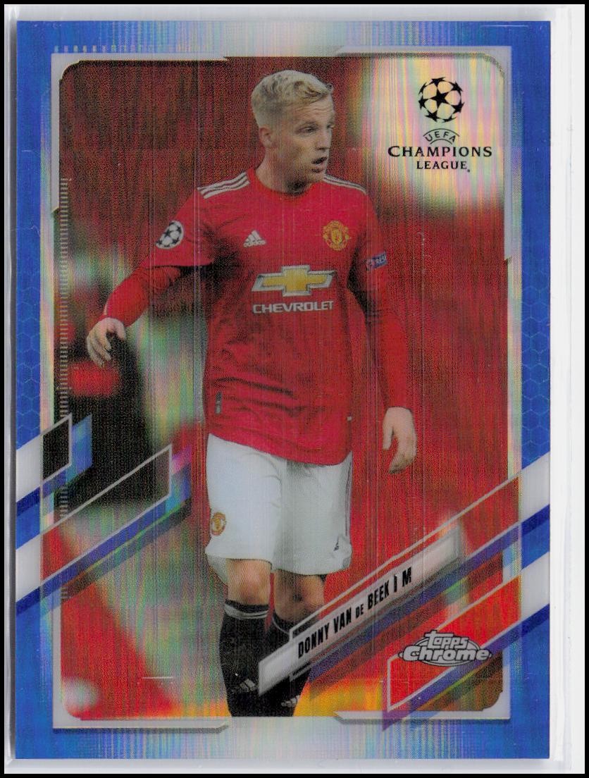 2020-21 Topps Chrome UEFA Champions League #82 Donny Van de Beek Blue #/150