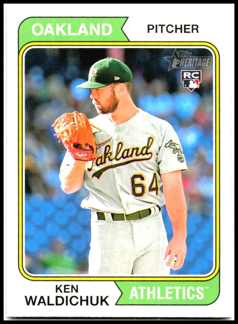 2023 Topps Heritage #68 Ken Waldichuk Rookie Oakland Athletics
