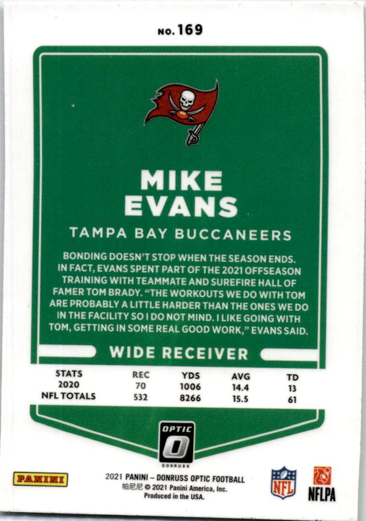 2021 Donruss Optic #169 Mike Evans Tampa Bay Buccaneers