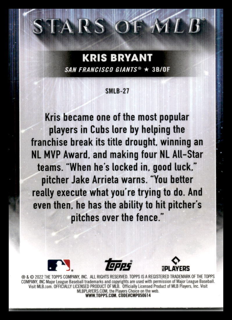 2022 Topps #SMLB-27 Kris Bryant