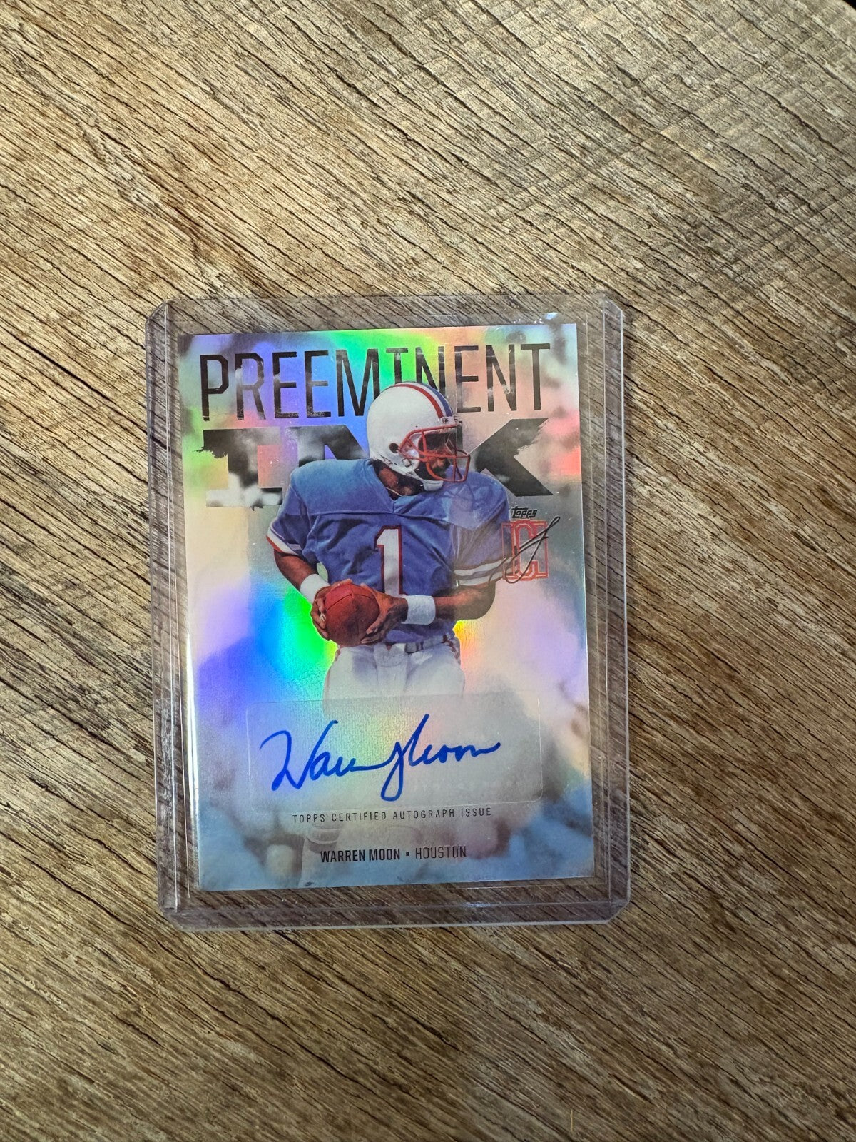 2024 Topps Signature Class Preeminent Ink PI-WM warren Moon Auto Houston Oilers