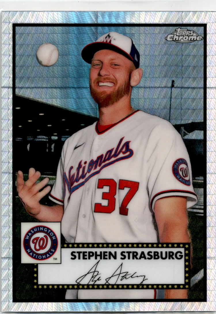 2021 Topps Chrome Platinum Anniversary Prism #176 Stephen Strasburg