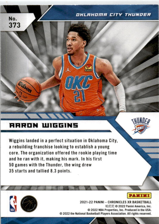 2021-22 Panini Chronicles Green #373 Aaron Wiggins Oklahoma City Thunder