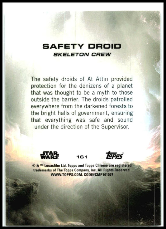 2025 Topps Chrome Star Wars #161 Safety Droid
