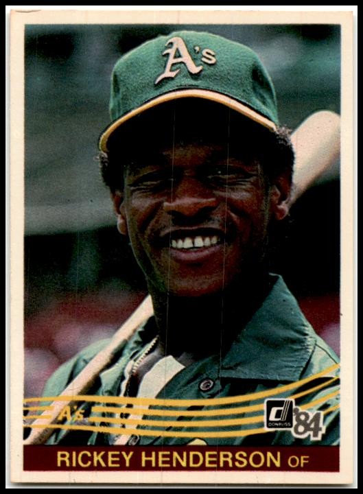 1984 Donruss #54 Rickey Henderson Oakland Athletics