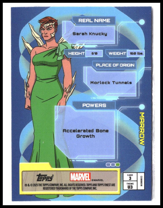 Marrow #3 2025 Topps Finest X-Men '97