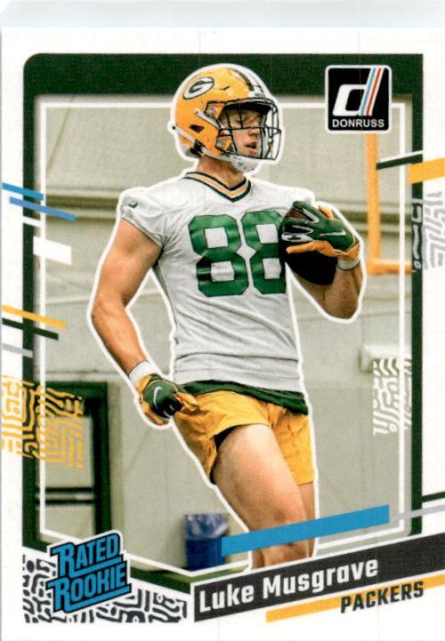 2023 Donruss #337 Luke Musgrave Rookie Green Bay Packers