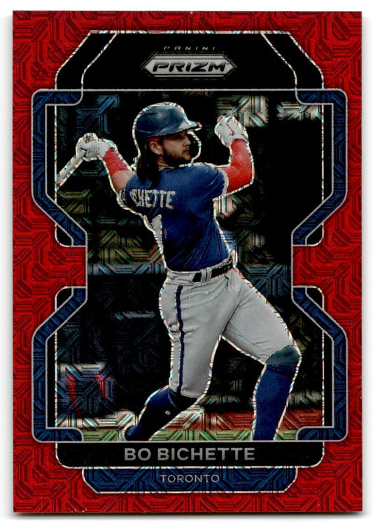2022 Panini Prizm RED MOJO PRIZM Bo Bichette 105/149 Toronto Blue Jays #110