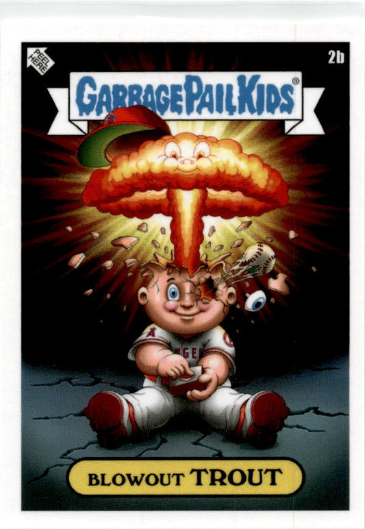 2022 Topps Garbage Pail Kids x MLB Series 2 #2b Blowout Trout Los Angeles Angels