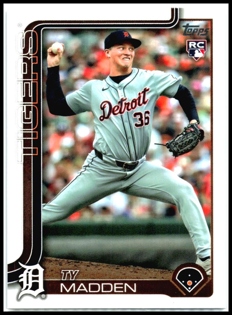 2025 Topps #483 Ty Madden Rookie Detroit Tigers