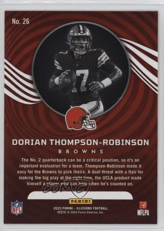 2023 Panini Illusions #26 Dorian Thompson-Robinson Orange Trophy Collection