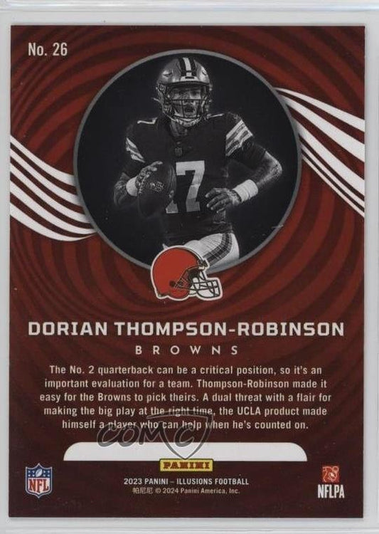 2023 Panini Illusions #26 Dorian Thompson-Robinson Orange Trophy Collection