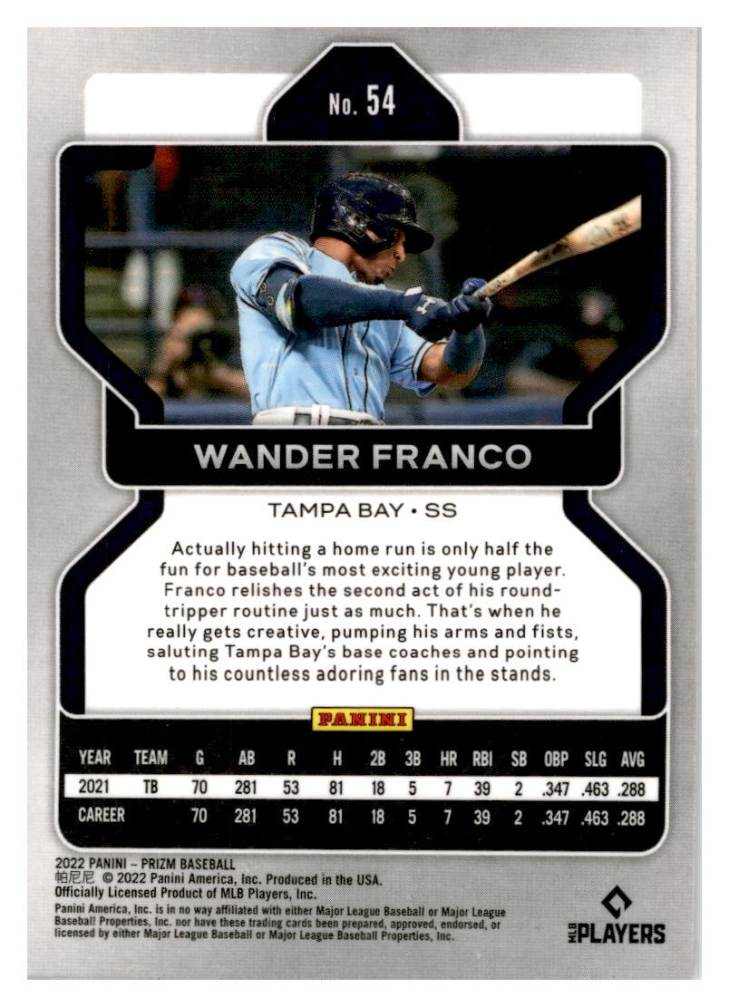 2022 Panini Prizm #54 Wander Franco