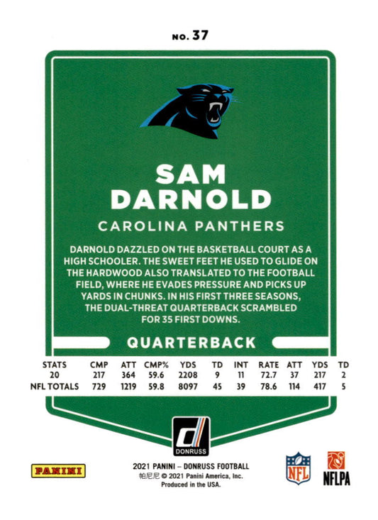 2021 Donruss #37 Sam Darnold