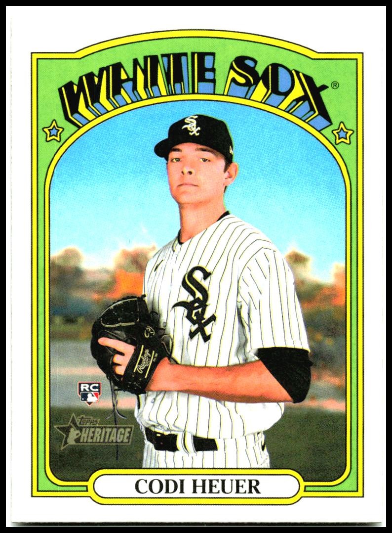 2021 Topps Heritage #555 Codi Heuer Rookie Chicago White Sox