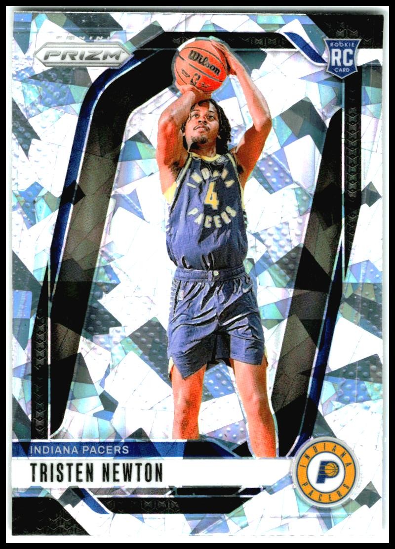 2024-25 Panini Prizm Prizms Ice #261 Tristen Newton Indiana Pacers