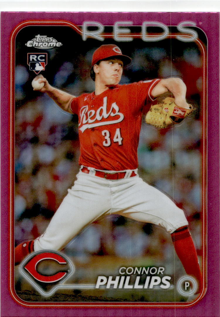 2024 Topps Pink #670 Connor Phillips Rookie Cincinnati Reds