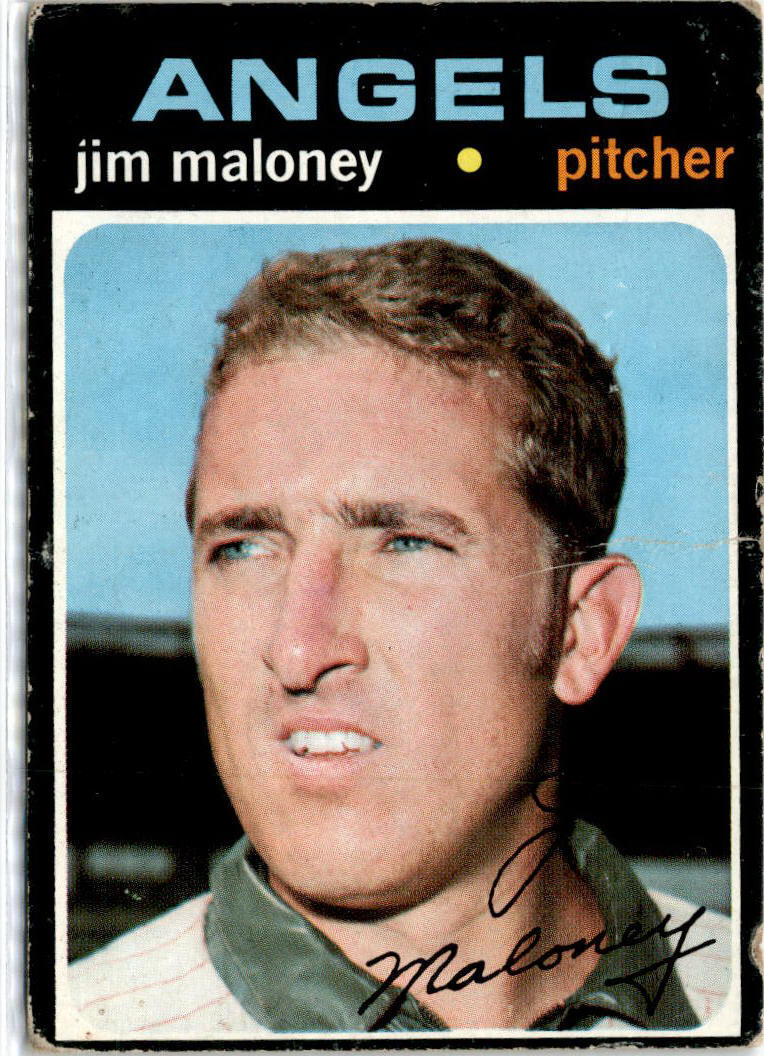 1971 Topps #645 Jim Maloney California Angels