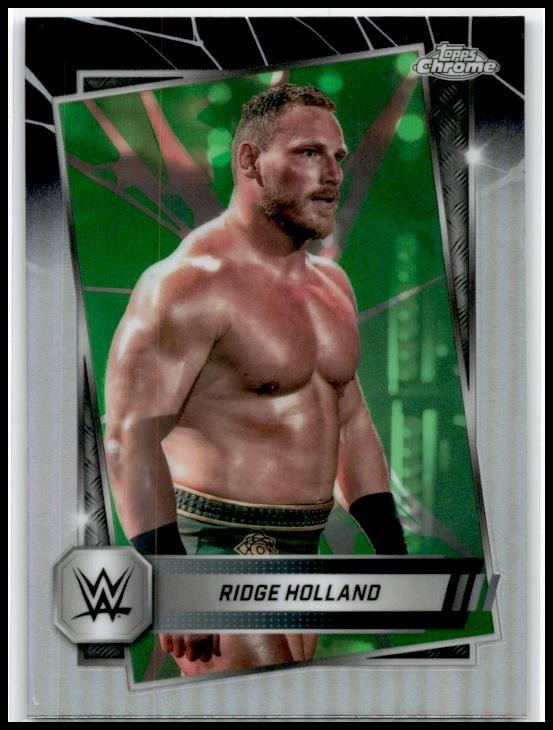 2025 Topps Chrome WWE Neon Green & Black Refractor #82 Ridge Holland