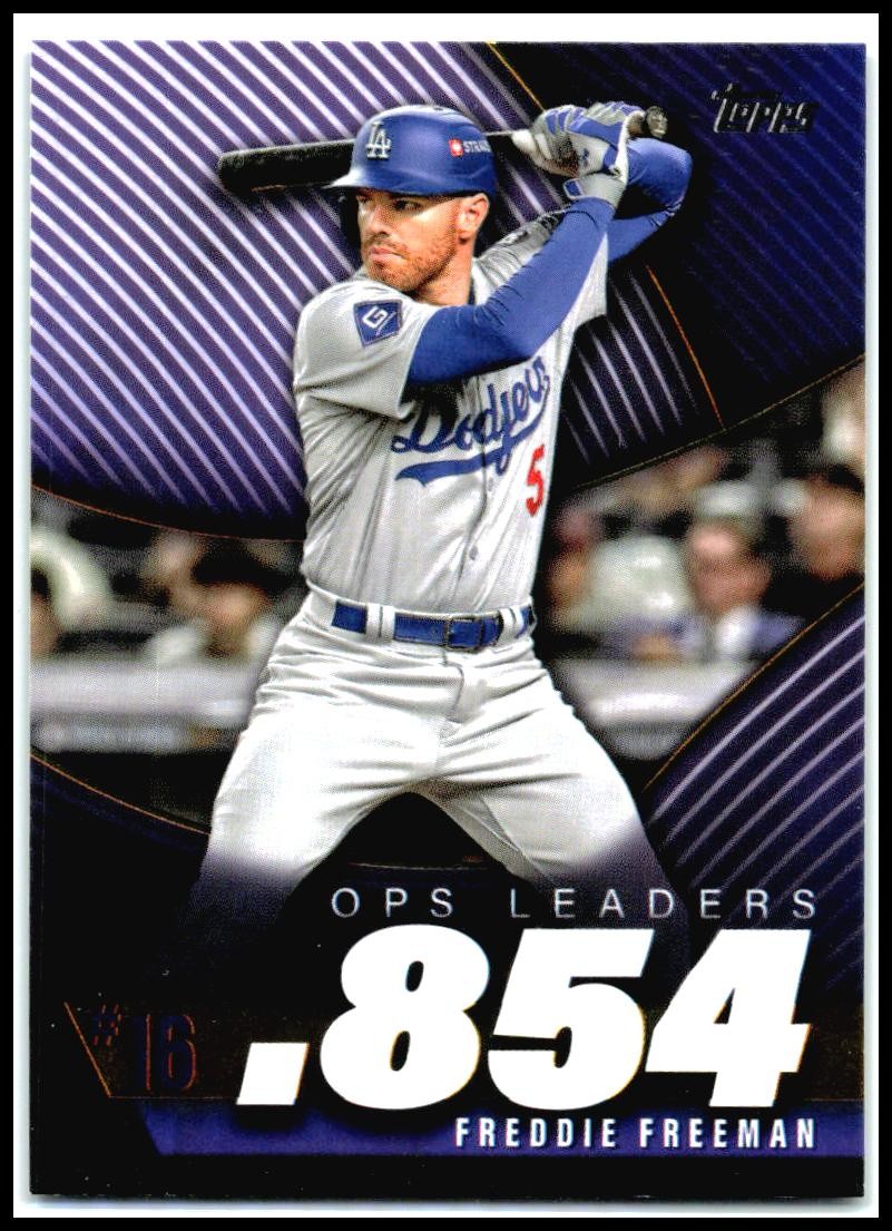 2025 Topps OPS Leaders #OPS-16 Freddie Freeman Los Angeles Dodgers