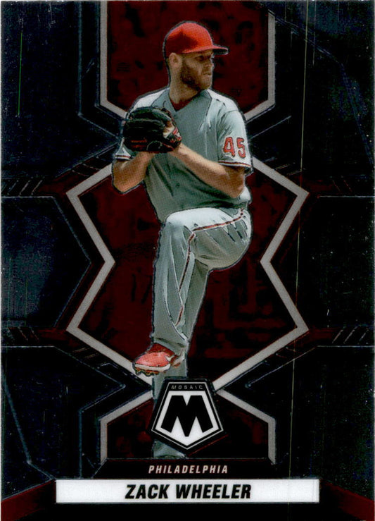 2022 Panini Mosaic #174 Zach Wheeler Philadelphia Phillies.