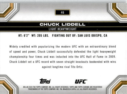 Chrome UFC #46 Chuck Liddell