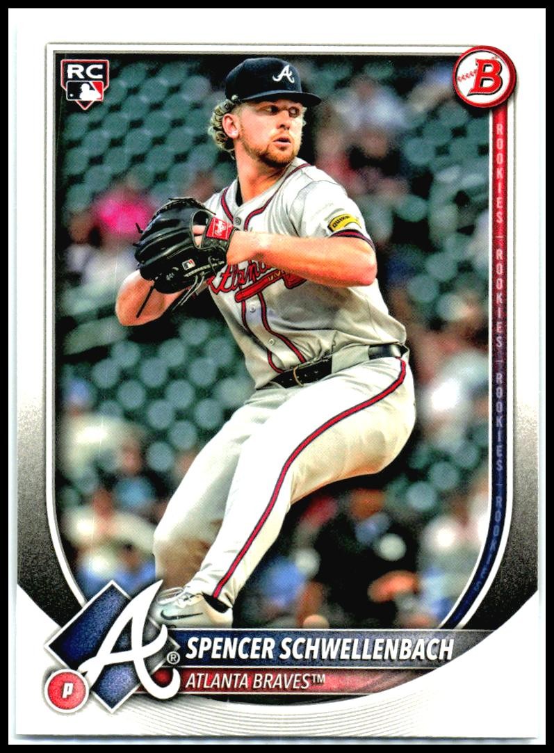 2025 Bowman #78 Spencer Schwellenbach Rookie Atlanta Braves