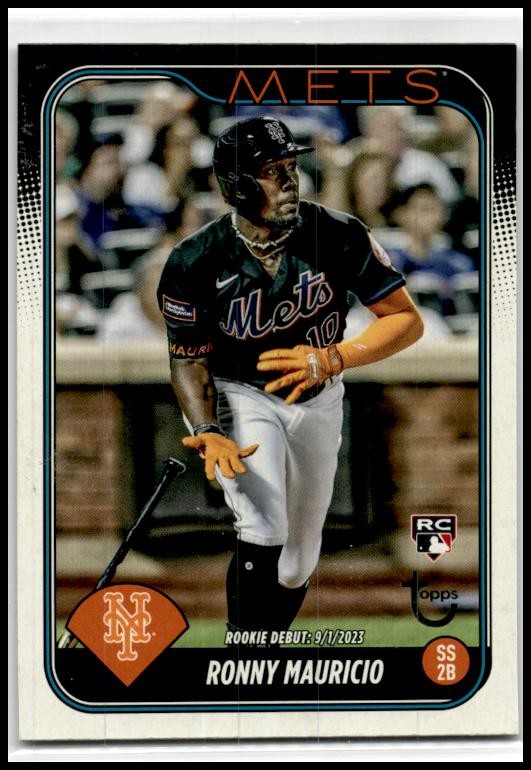 2024 Topps Update Vintage Stock #US157 Ronny Mauricio #/99 New York Mets