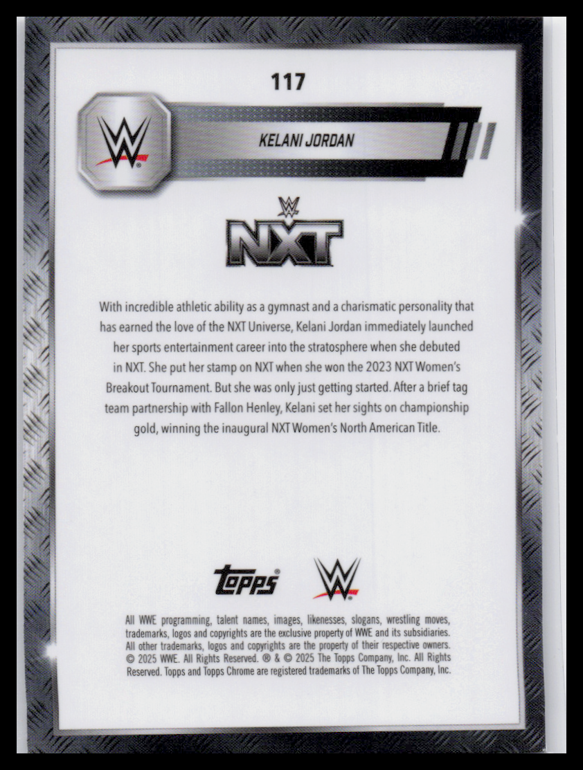 2024 Topps Chrome WWE #117 Kelani Jordan
