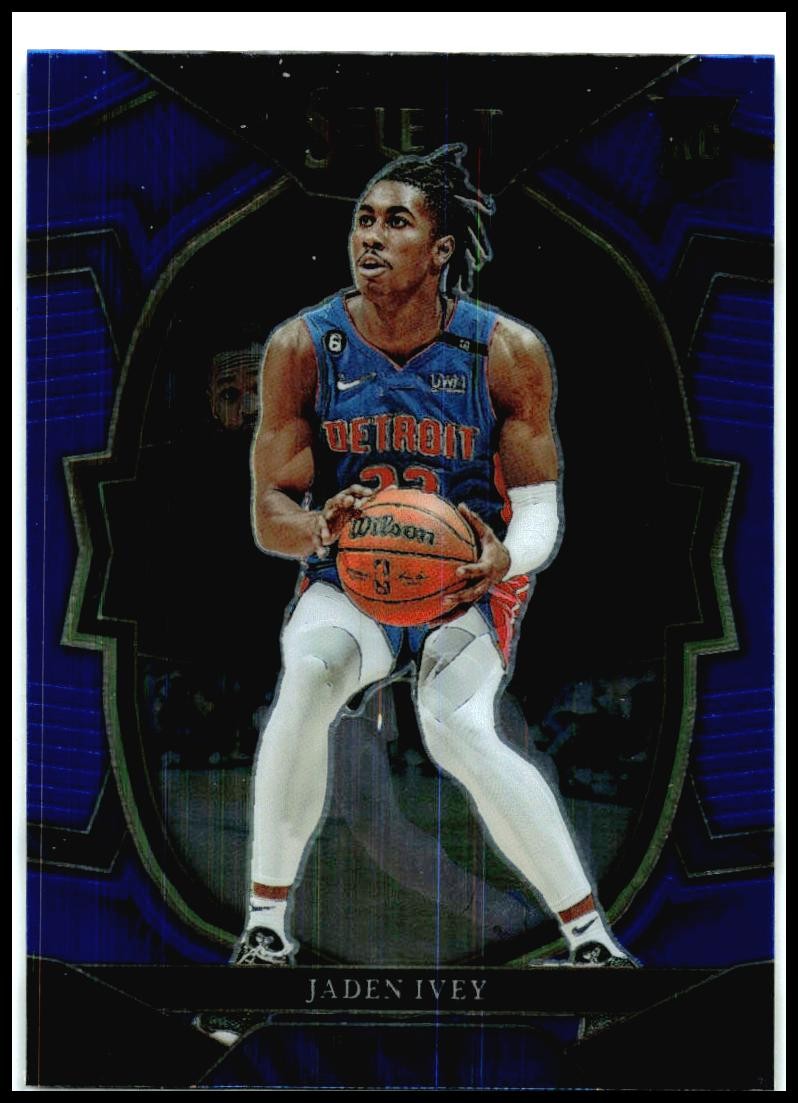 2022-23 Panini Select Blue #87 Jaden Ivey Rookie Detroit Pistons