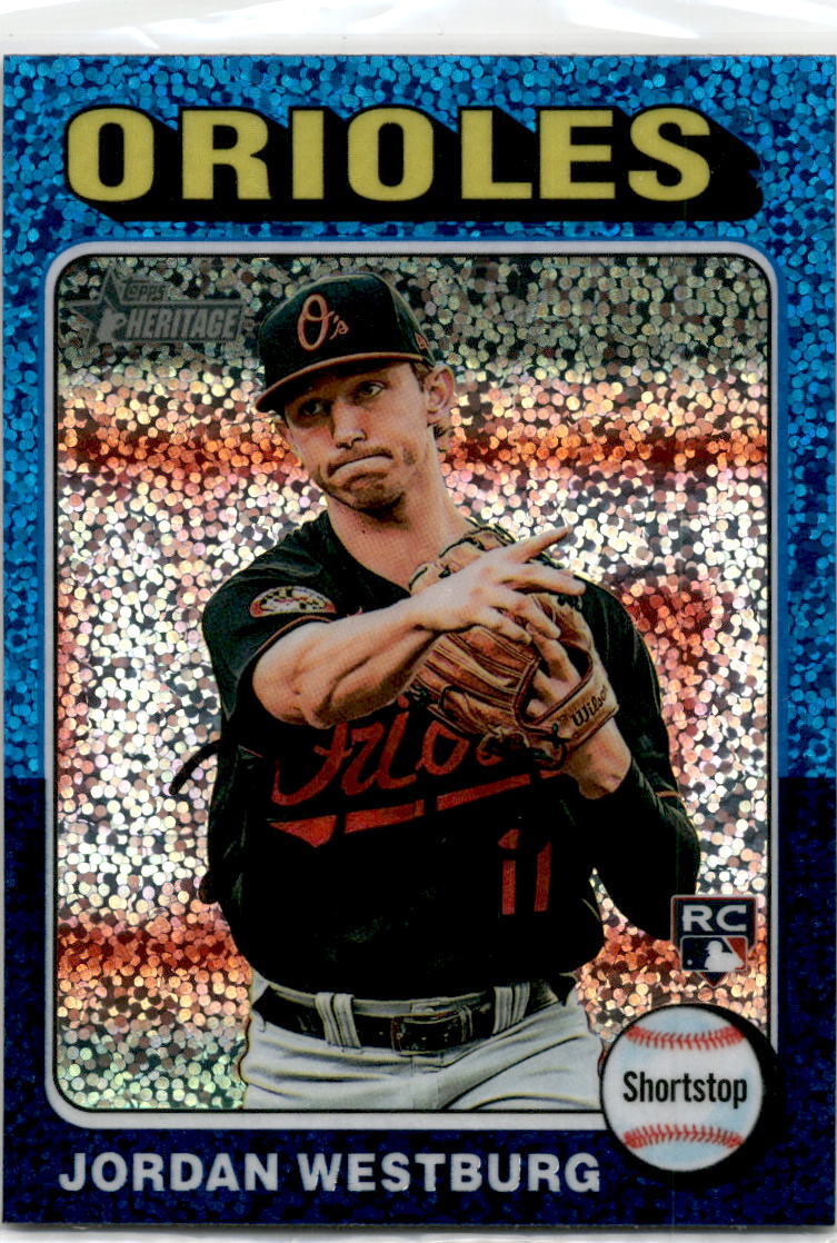 2024 topps heritage Chrome Blue Sparkle #229 Jordan Westburg