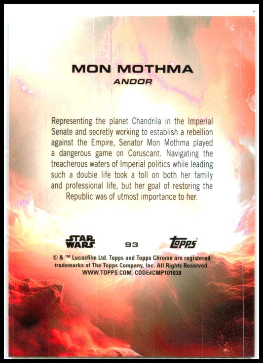 2025 Topps Chrome Star Wars #93 Mon Mothma