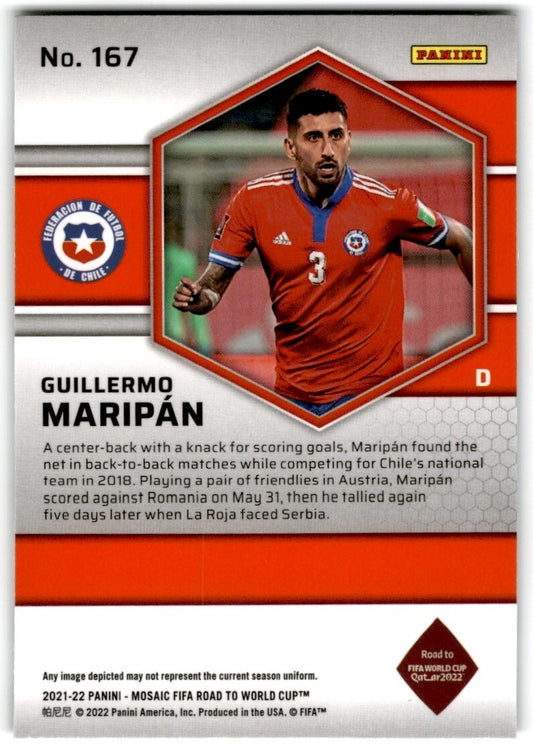 2022 Mosaic Guillermo Maripán Rookie Chile #167