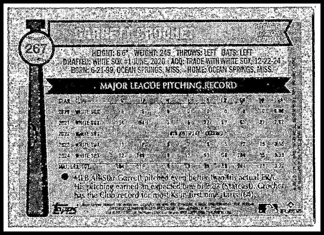 2025 Topps Heritage #267 Garrett Crochet Red Sox