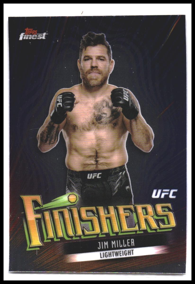 Jim Miller #FIN-3 2024 Topps Finest UFC