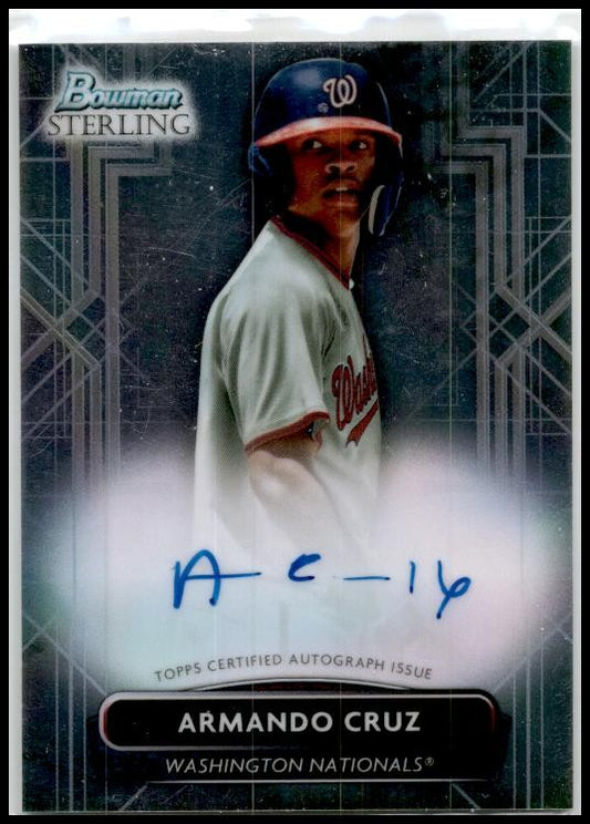 2022 Bowman Sterling Prospect Autographs #PA-AC Armando Cruz Auto Nationals