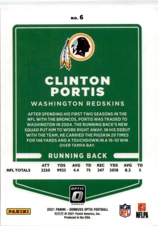 2021 Donruss Optic #6 Clinton Portis