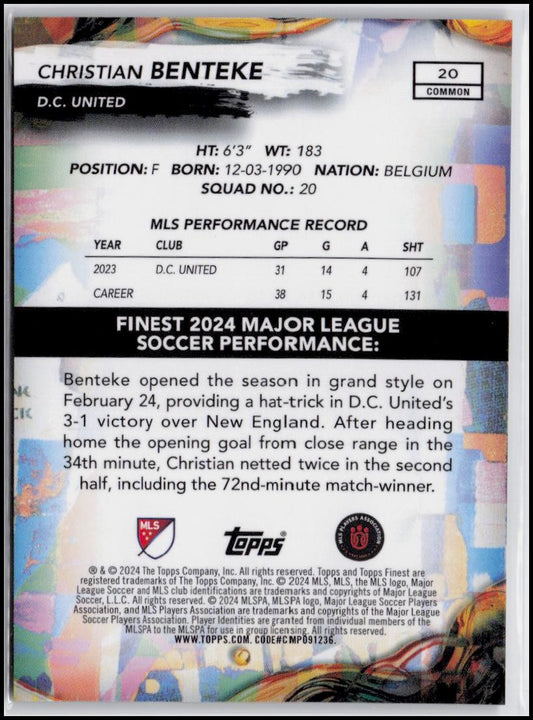 2024 Finest MLS #20 Christian Benteke