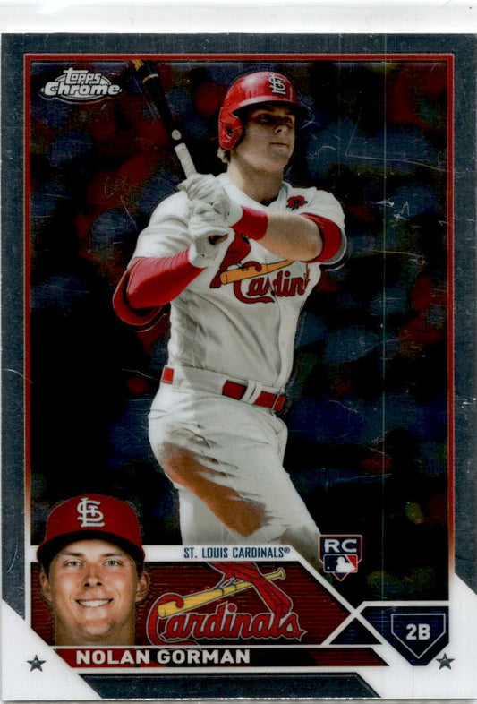 2023 Topps Chrome #192 Nolan Gorman Rookie St. Louis Cardinals