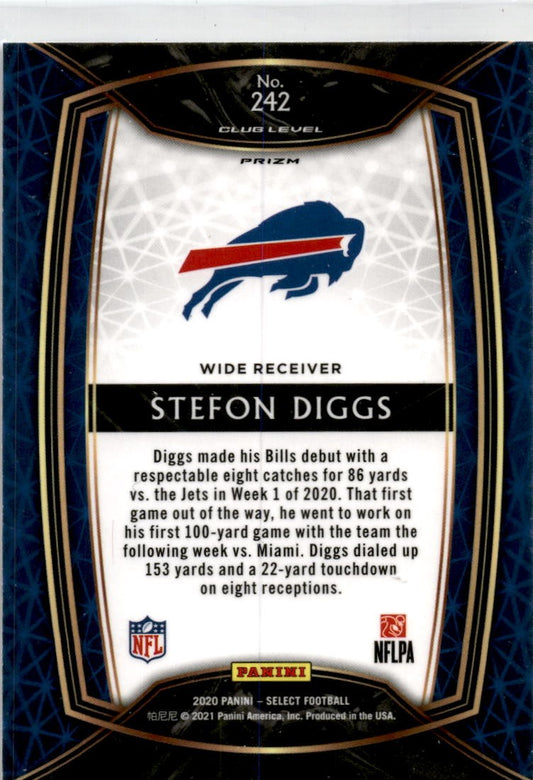 2020 Panini Select Silver Prizm #242 Stefon Diggs Buffalo Bills