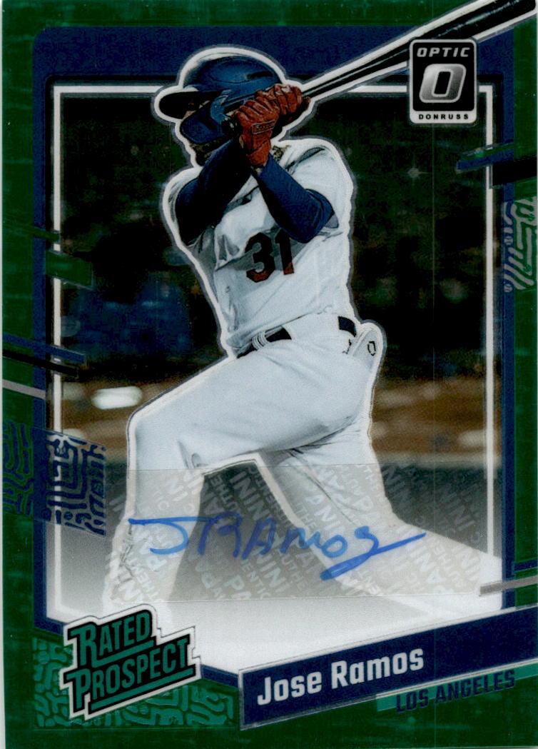 2023 Donruss Green Stars #RPS-JR Jose Ramos Auto /8 Los Angeles Dodgers