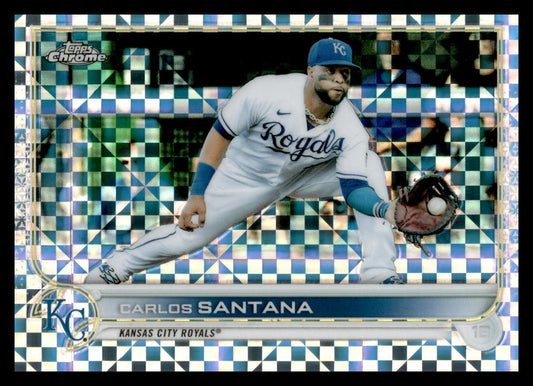 2022 Topps Chrome  X-Fractor #143 Carlos Santana