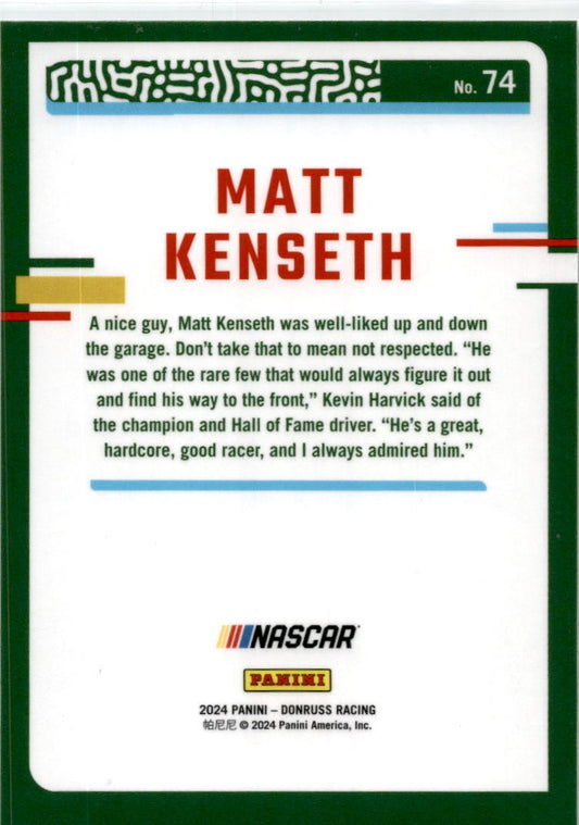 2024 Donruss Optic #74 Matt Kenseth
